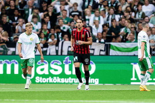 Brommapojkarnas Nikola Vasic jublar