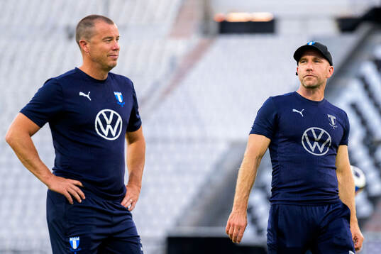 Sports director Daniel Andersson and head coach Henrik Rydström