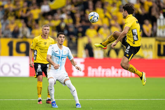 Sebastian Holmen of Elfsborg and Niko Jankovic of Rijeka