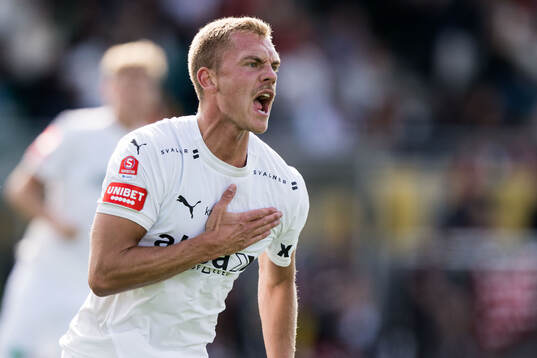 Helsingborgs Dennis Olsson jublar