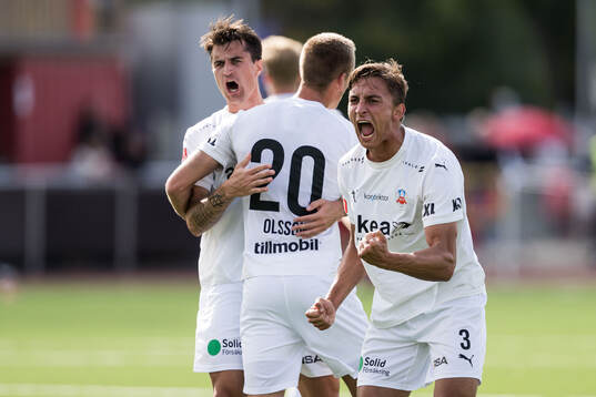 Helsingborgs Wilhelm Nilsson jublar