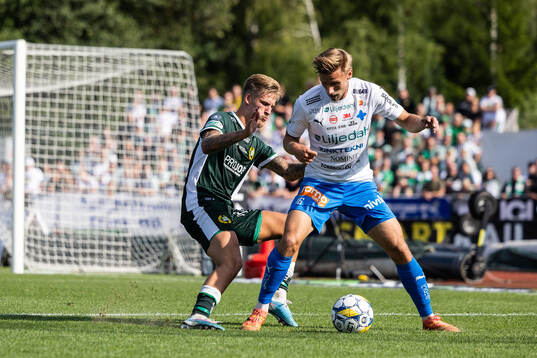 Hammarbys Fredrik Hammar och Värnamos Albin Lohikangas