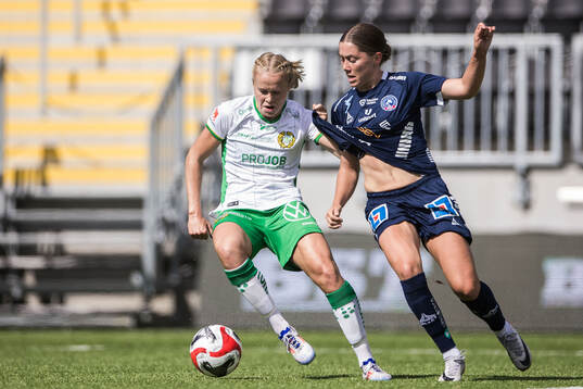 Hammarbys Julie Blakstad och Linköpings Polly Doran