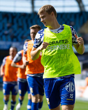 IFK Göteborgs David Kjær Kruse innan fotbollsmatchen i Allsvenskan mellan IFK Göteborg och Sirius den 17 augusti 2024 i Göteborg. 