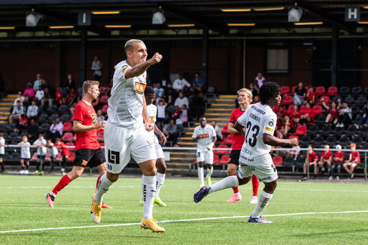 Häckens Ali Youssef jublar efter 0-2
