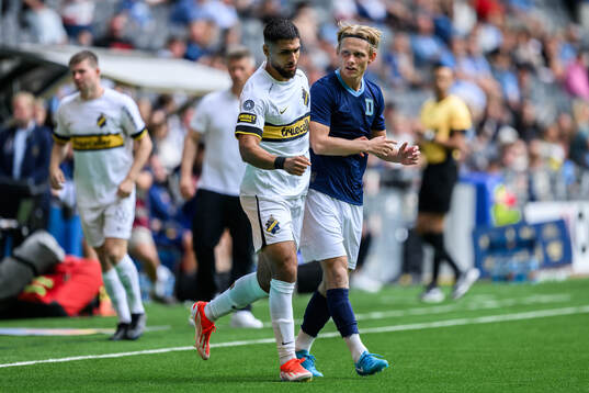 AIKs Omar Faraj och Djurgårdens Tobias Gulliksen