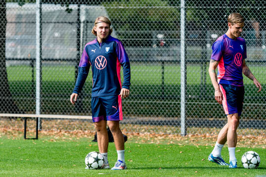 Sebastian Nanasi and Søren Rieks of Malmö FF