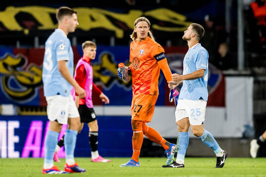 Goalkeeper Johan Dahlin of Malmö FF