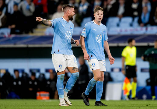 Pontus Jansson and Nils Zetterström of Malmö FF
