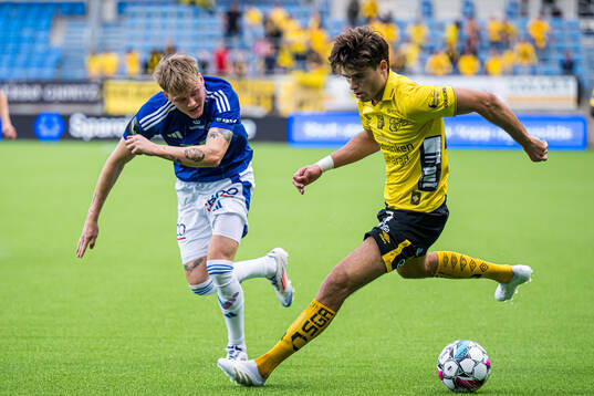 Halldor Stenevik of Molde and Besfort Zeneli of Elfsborg