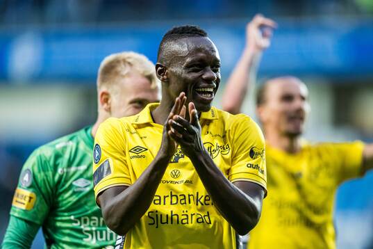 Timothy Noor Ouma of Elfsborg celebrates