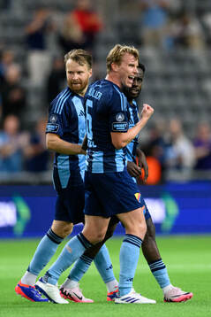 Tokmac Nguen, Jacob Larsson and Rasmus Schuller of