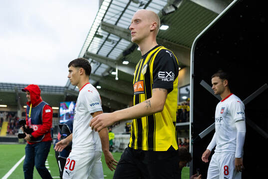 Valgeir Fridriksson of Häcken ahead of the UEFA Conference League between Häcken and Heidenheim on August 22, 2024 in Göteborg. 