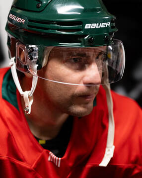 Frölundas Mikael Ruohomaa innan ishockeymatchen i