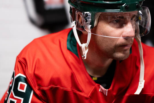 Frölundas Mikael Ruohomaa innan ishockeymatchen i