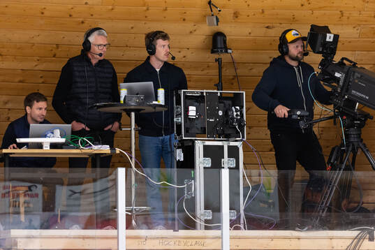 Expressens Harald Lückner och Adam Johansson