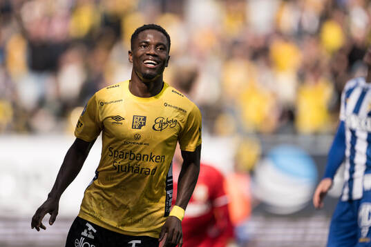 Elfsborgs Michael Baidoo jublar