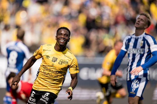 Elfsborgs Michael Baidoo jublar