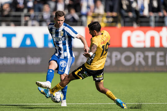 IFK Göteborgs Emil Salomonsson och Elfsborgs Rami Kaib