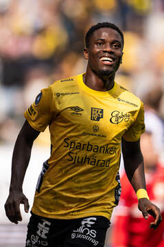 Elfsborgs Michael Baidoo jublar