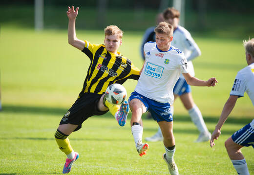 IFK Hässleholms Amir Ramanovski i matchen för juniorer, U19, mellan IFK Hässleholm och Ystads IF 25 augusti 2024.