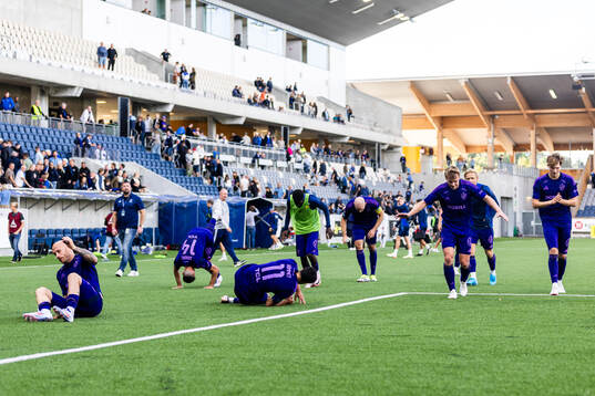 Djurgårdens spelare jublar