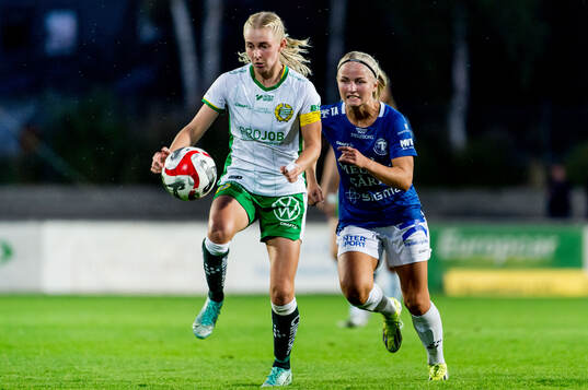 Hammarbys Emilie Joramo och Trelleborgs Lova Sternfeldt