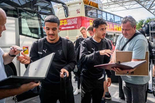 Zakaria Loukili and Adrian Skogmar of Malmö FF