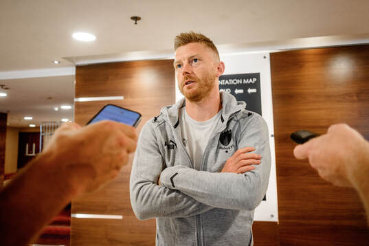 Anders Christiansen of Malmö FF at an interview