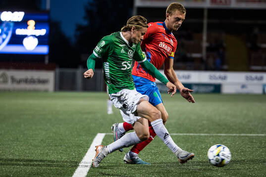 Brages Johan Arvidsson och Helsingborgs Dennis Olsson