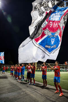 Helsingborgs spelarna jublar