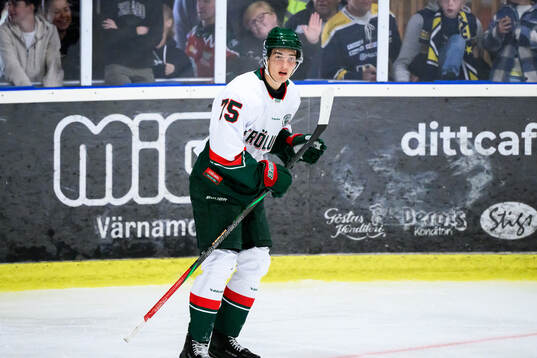 Frölundas David Edstrom jublar