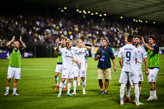 Players of Djurgården celebrates