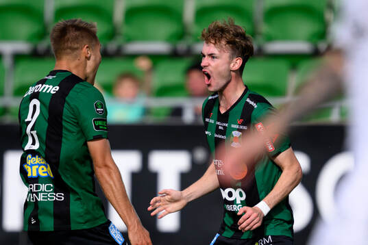 Varbergs Alexander Johansson jublar