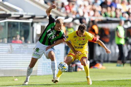 GAIS Gustav Lundgren och Kalmars Simon Skrabb