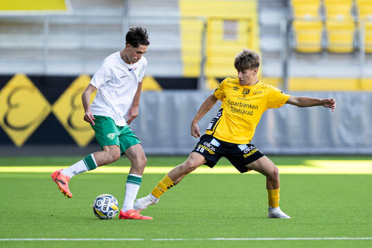 Hammarbys Berkay Gurcan och Elfsborgs Felix Strömberg