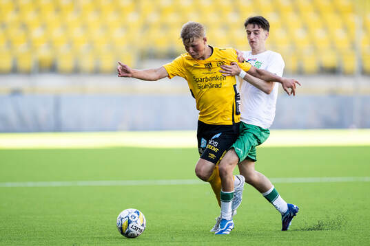 Elfsborgs Konrad Folkesson och Hammarbys Andrej Arsenovic