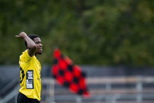 Elfsborgs Michael Baidoo jublar