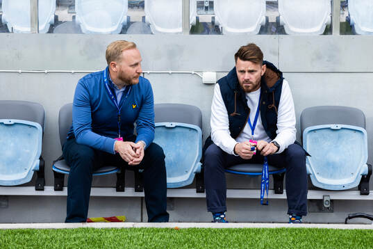 IFK Norrköpings ordförande Sakarias Mårdh och IFK Norrköpings Magni Fannberg