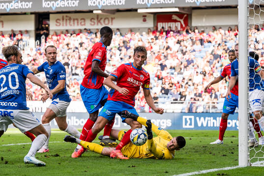 Helsingborgs Wilhelm Nilsson och Trelleborgs målvakt