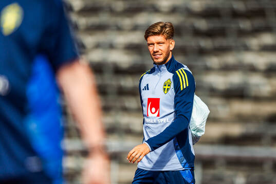 Anton Saletros of the Swedish men's football national team