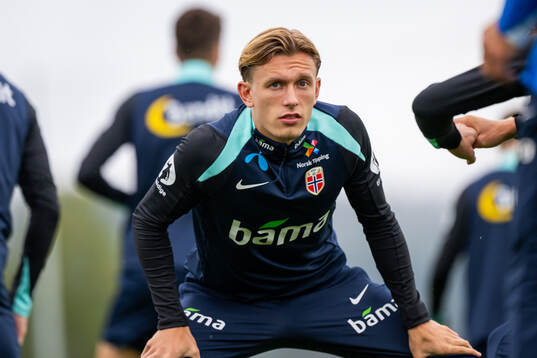 Marcus Holmgren Pedersen of the Norwegian national football team