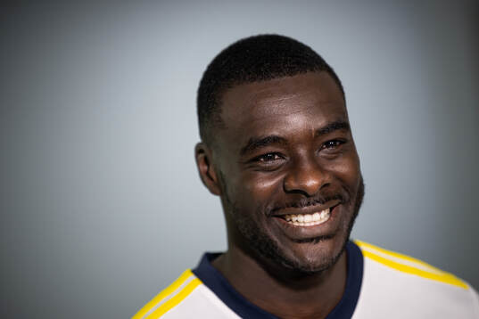 Ken Sema of the Swedish national football team in a mixed