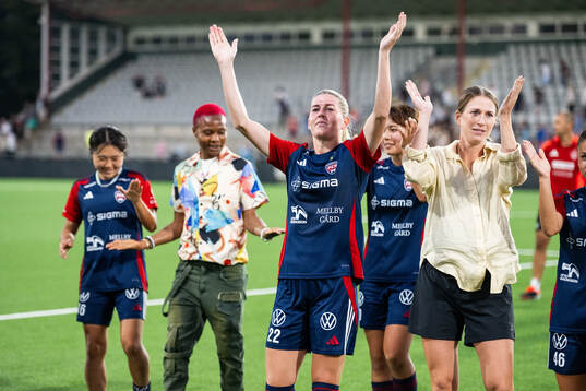 FC Rosengårds Olivia Schough jublar