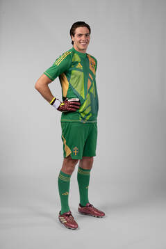 Goalkeeper Jacob Widell Zetterström of the Swedish men's football national team poses for a portrait