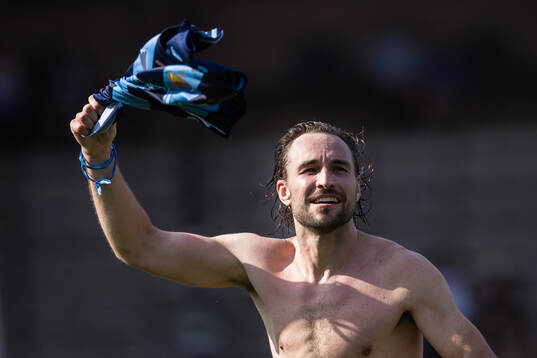 Djurgårdens Kevin Walker jublar