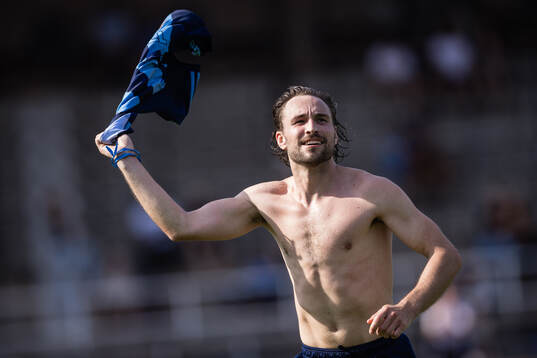 Djurgårdens Kevin Walker jublar