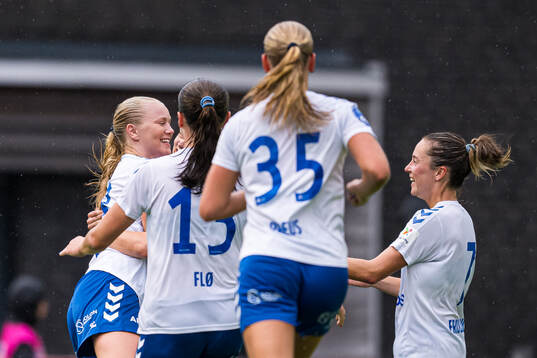 Ebba Lovisa Niss of Kolbotn celebrates after scoring the 1-1 goal