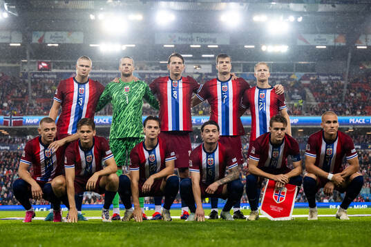 Erling Braut Haaland, goalkeeper Ørjan Håskjold Nyland, Sander Berge, Alexander Sørloth, Andreas Hanche-Olsen, Julian Ryerson, David Møller Wolfe, Felix Horn Myhre, Patrick Berg, Martin Ødegaard and Leo Østigård.