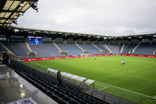 SR-Bank Arena ahead of the UEFA European Under-21 Qualifier football match between Norway and Italy on September 10, 2024 in Stavanger. 